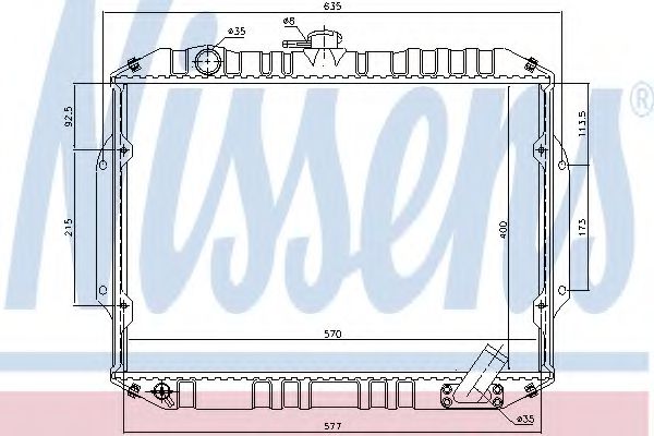 Imagine Radiator, racire motor NISSENS 68156