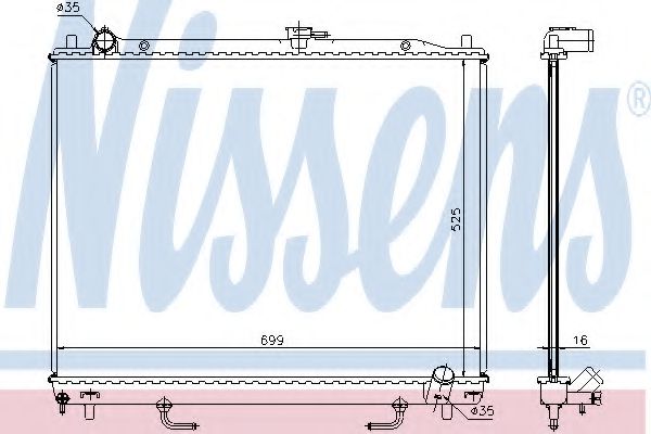 Imagine Radiator, racire motor NISSENS 68181A