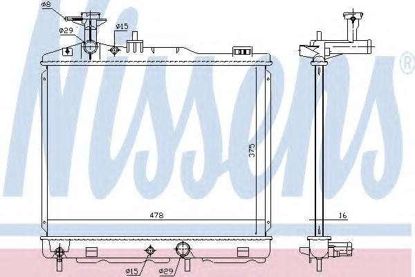 Imagine Radiator, racire motor NISSENS 68187