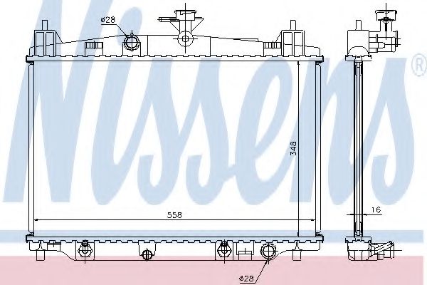 Imagine Radiator, racire motor NISSENS 68505