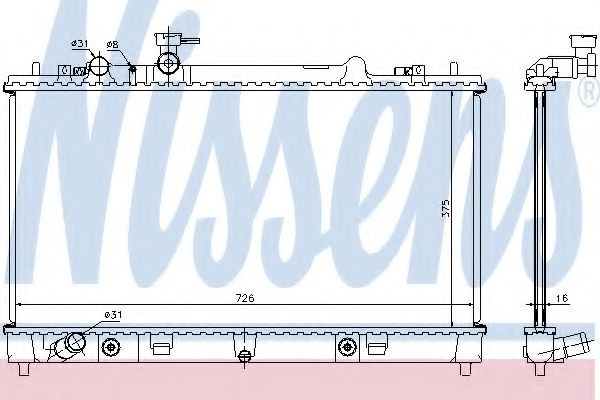 Imagine Radiator, racire motor NISSENS 68508