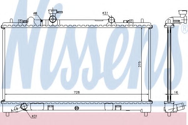 Imagine Radiator, racire motor NISSENS 68509