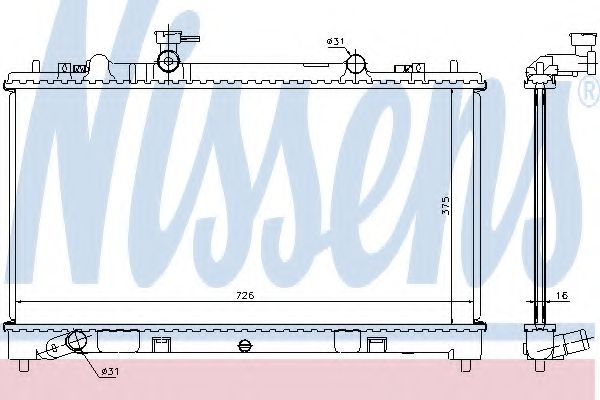 Imagine Radiator, racire motor NISSENS 68510