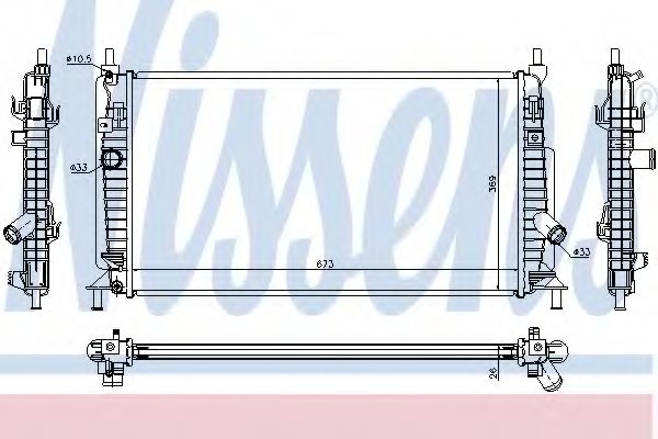 Imagine Radiator, racire motor NISSENS 68520