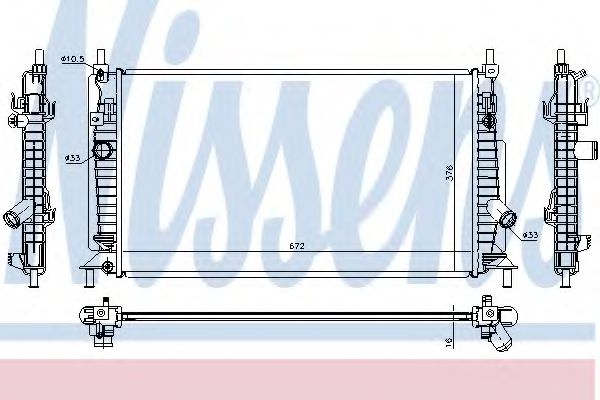 Imagine Radiator, racire motor NISSENS 68521