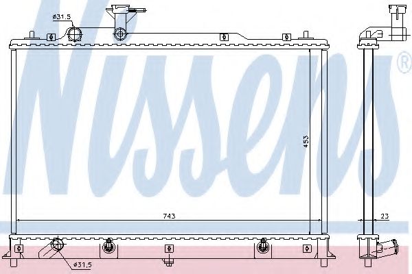 Imagine Radiator, racire motor NISSENS 68524