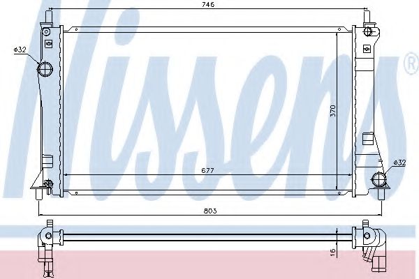 Imagine Radiator, racire motor NISSENS 68528