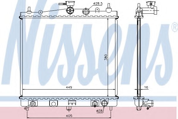 Imagine Radiator, racire motor NISSENS 68700A