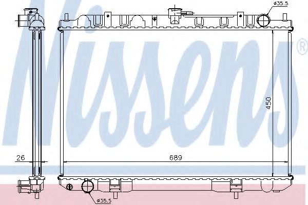 Imagine Radiator, racire motor NISSENS 68703A