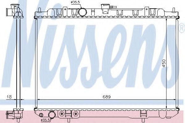 Imagine Radiator, racire motor NISSENS 68704