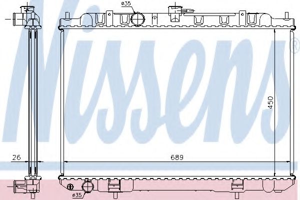 Imagine Radiator, racire motor NISSENS 68705A