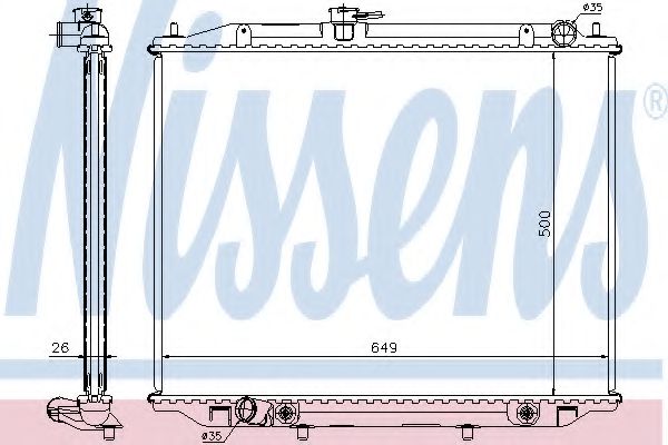 Imagine Radiator, racire motor NISSENS 68707A