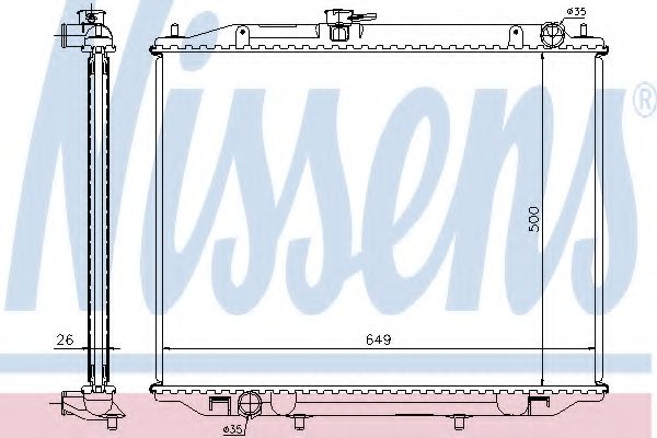 Imagine Radiator, racire motor NISSENS 68708A