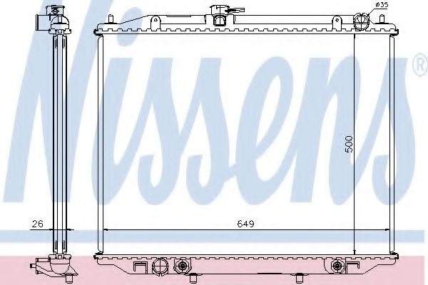 Imagine Radiator, racire motor NISSENS 68709A