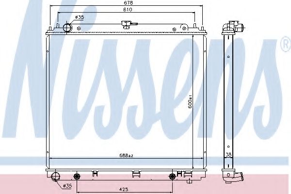 Imagine Radiator, racire motor NISSENS 68717