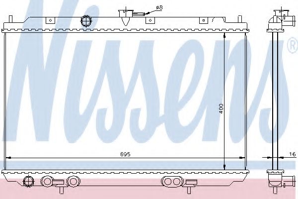 Imagine Radiator, racire motor NISSENS 68718