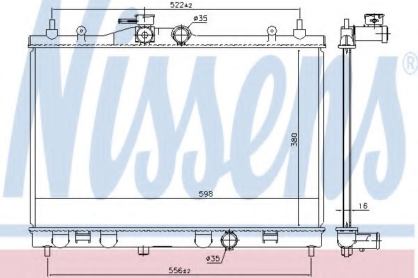 Imagine Radiator, racire motor NISSENS 68741