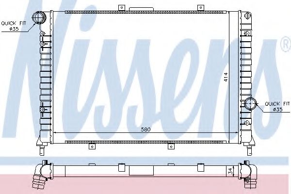 Imagine Radiator, racire motor NISSENS 68804