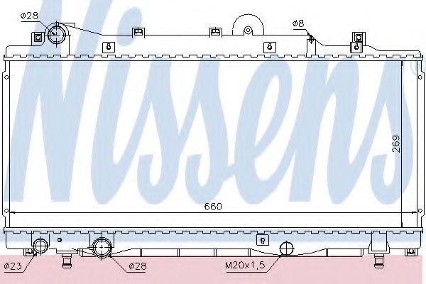 Imagine Radiator, racire motor NISSENS 68805