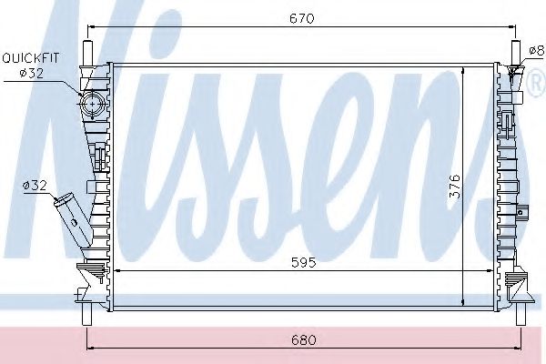 Imagine Radiator, racire motor NISSENS 69223