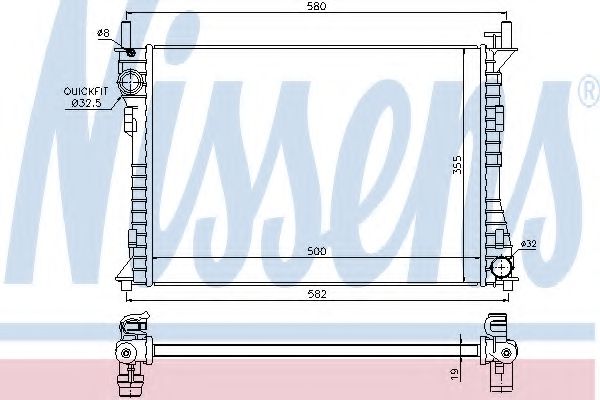 Imagine Radiator, racire motor NISSENS 69224