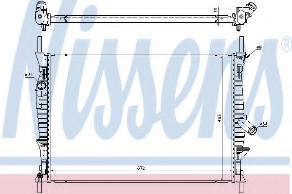 Imagine Radiator, racire motor NISSENS 69240