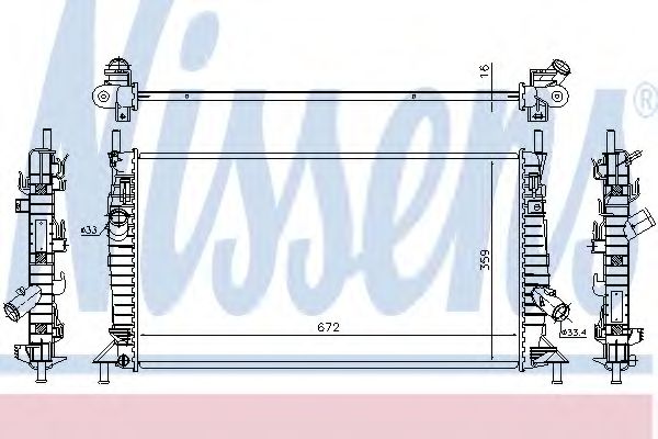 Imagine Radiator, racire motor NISSENS 69256