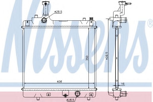 Imagine Radiator, racire motor NISSENS 69401