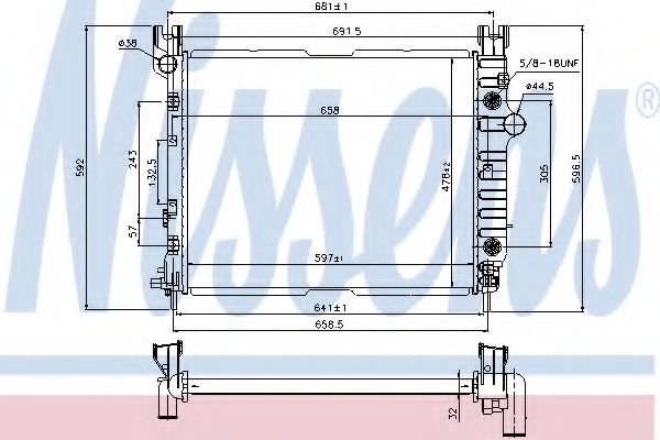 Imagine Radiator, racire motor NISSENS 69451