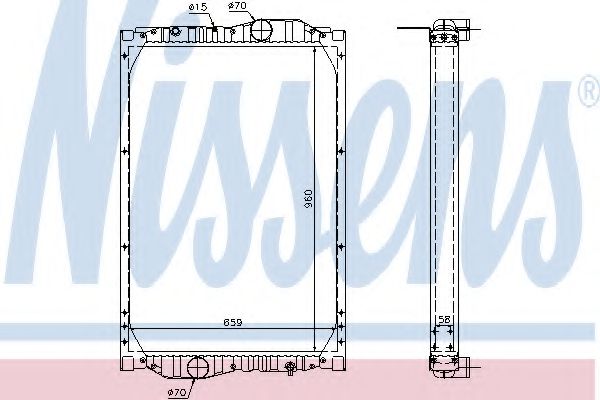 Radiator, racire motor NISSENS 69604A