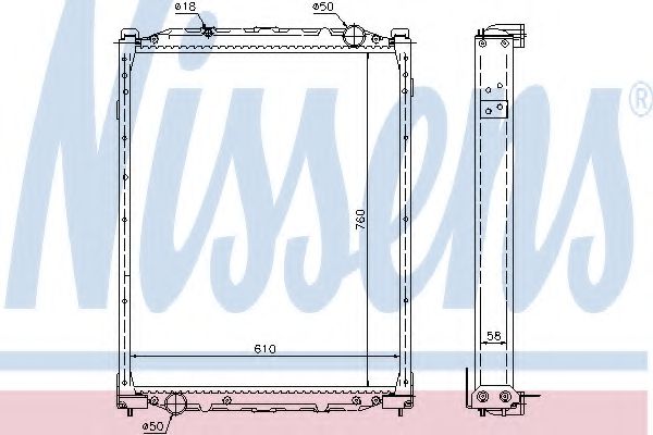 Imagine Radiator, racire motor NISSENS 69608A