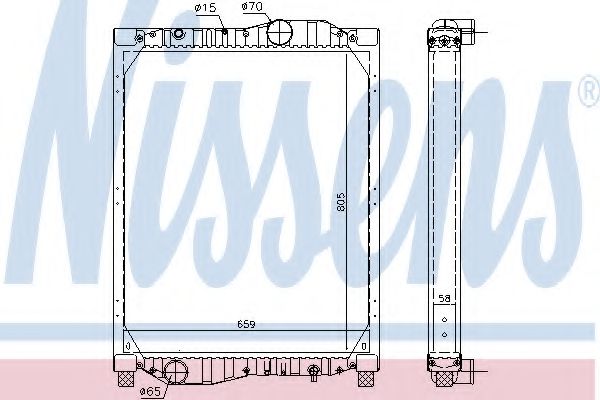 Imagine Radiator, racire motor NISSENS 69609