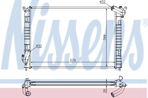 Imagine Radiator, racire motor NISSENS 69701A