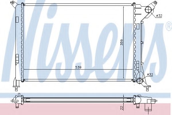 Imagine Radiator, racire motor NISSENS 69702A