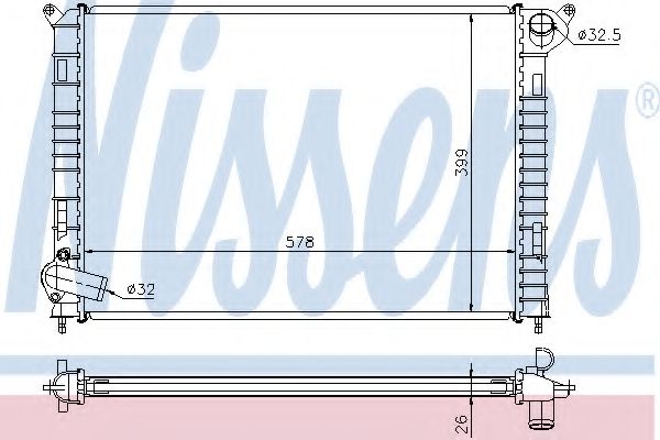 Imagine Radiator, racire motor NISSENS 69703A