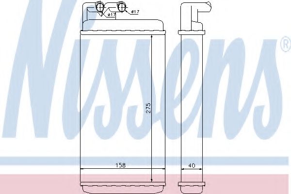 Imagine Schimbator caldura, incalzire habitaclu NISSENS 70220