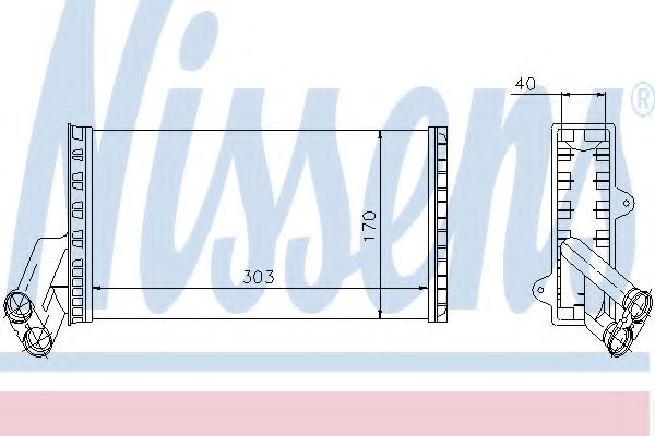 Imagine Schimbator caldura, incalzire habitaclu NISSENS 71149