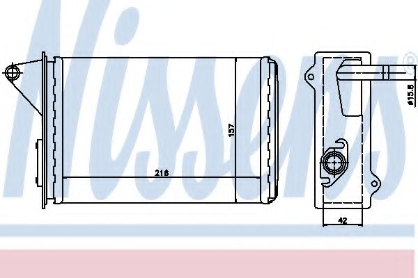 Imagine Schimbator caldura, incalzire habitaclu NISSENS 71429