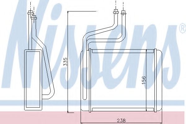 Imagine Schimbator caldura, incalzire habitaclu NISSENS 71744