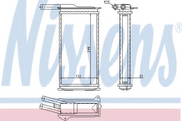 Imagine Schimbator caldura, incalzire habitaclu NISSENS 71751