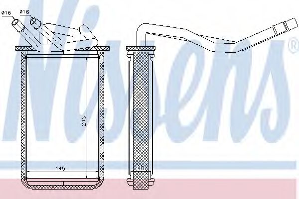 Imagine Schimbator caldura, incalzire habitaclu NISSENS 71768