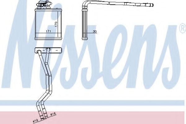 Imagine Schimbator caldura, incalzire habitaclu NISSENS 71771