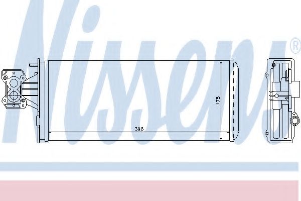 Imagine Schimbator caldura, incalzire habitaclu NISSENS 71804