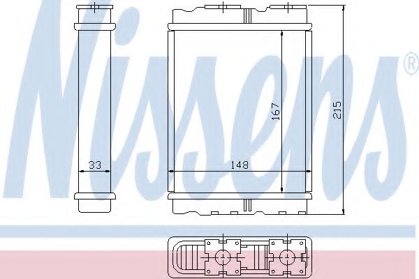 Imagine Schimbator caldura, incalzire habitaclu NISSENS 72050