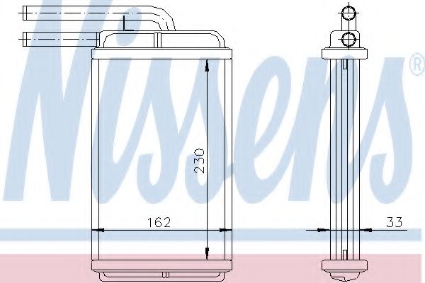 Imagine Schimbator caldura, incalzire habitaclu NISSENS 72654