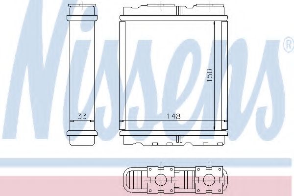 Imagine Schimbator caldura, incalzire habitaclu NISSENS 72659