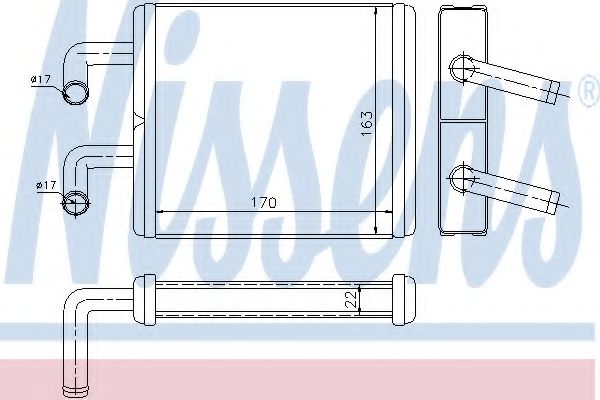 Imagine Schimbator caldura, incalzire habitaclu NISSENS 77510