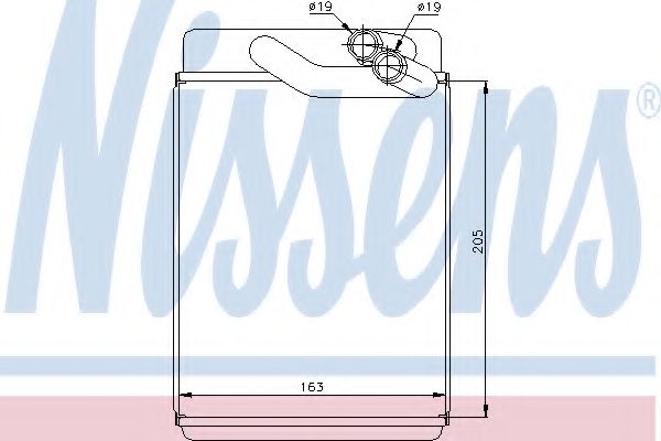 Imagine Schimbator caldura, incalzire habitaclu NISSENS 77616