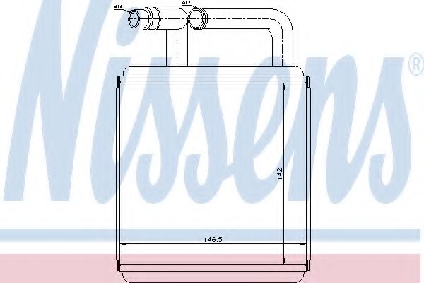 Imagine Schimbator caldura, incalzire habitaclu NISSENS 77618