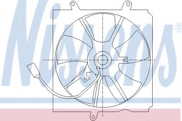 Imagine Ventilator, radiator NISSENS 85012